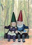 GSD31184 Gnome Interlude Gnome Couple on Swing